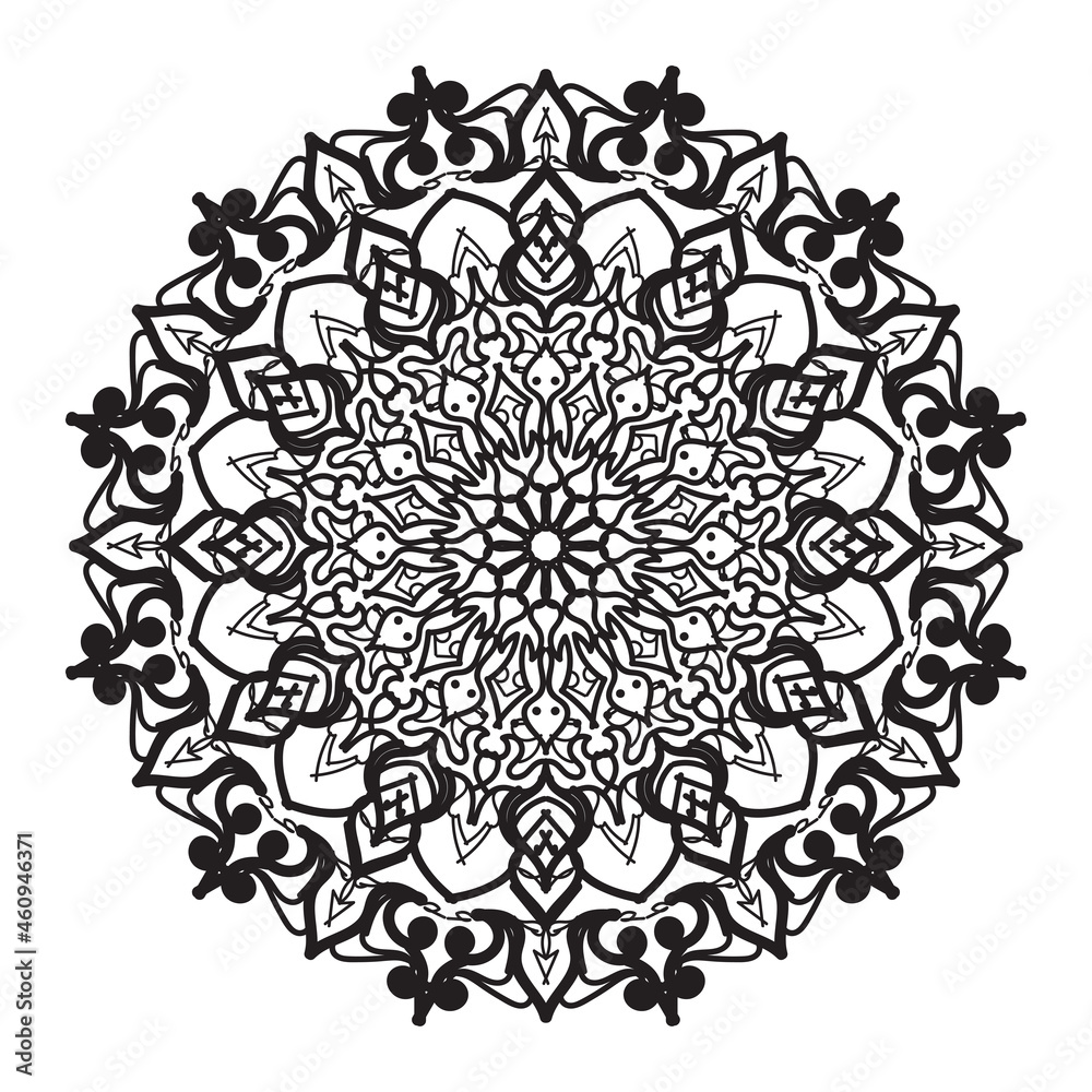Mehndi  Indian Henna tattoo pattern or background