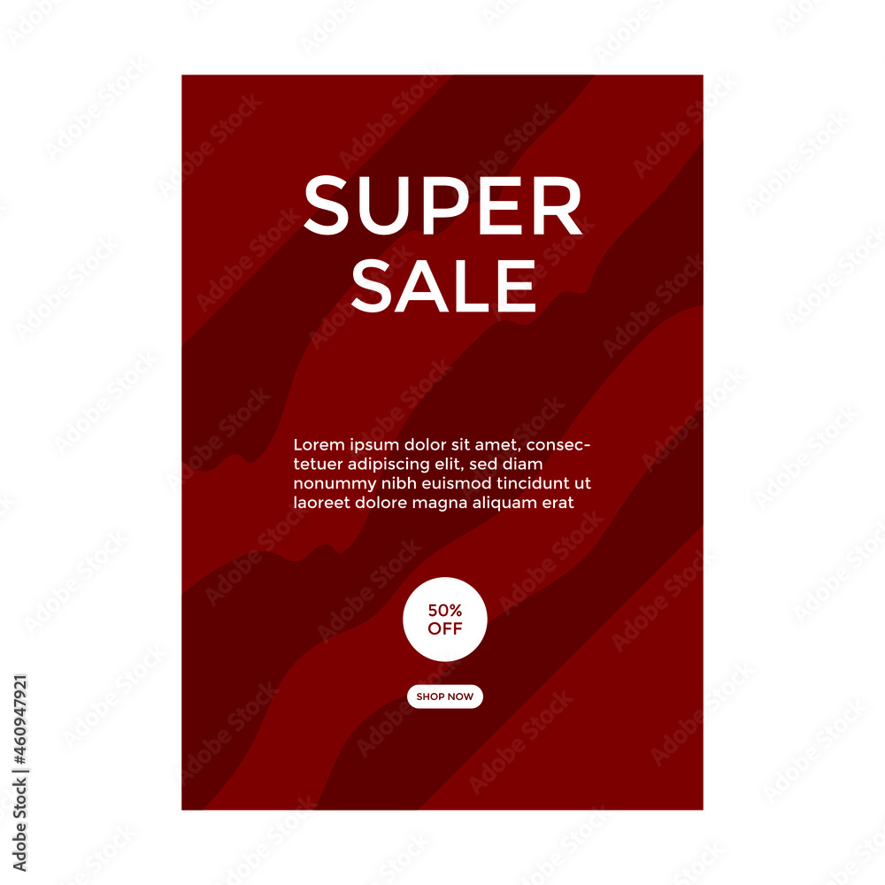 SOCIAL MEDIA POST ILLUSTRATION. FASHION SALE PROMOTION  DESIGN. TEMPLATE BACKGROUND COVER VECTOR