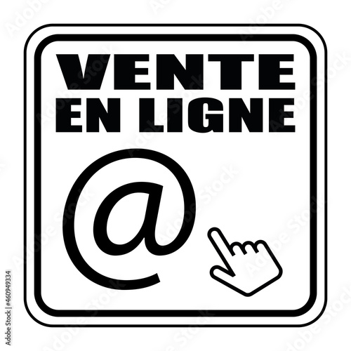 Logo vente en ligne.
