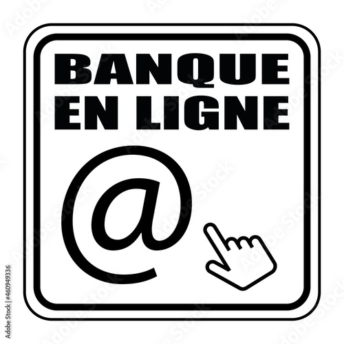 Logo banque en ligne.