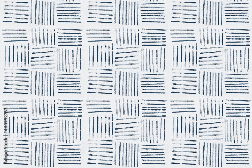 Blue striped pattern background block prints