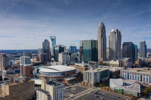 Aerial Views Of The City Of The 2020 Republican National Convention Spectrum Center Charlotte NC photo