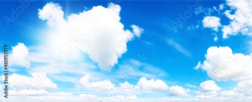 Cloudscape. Blue sky and white cloud. © Igor Chaikovskiy