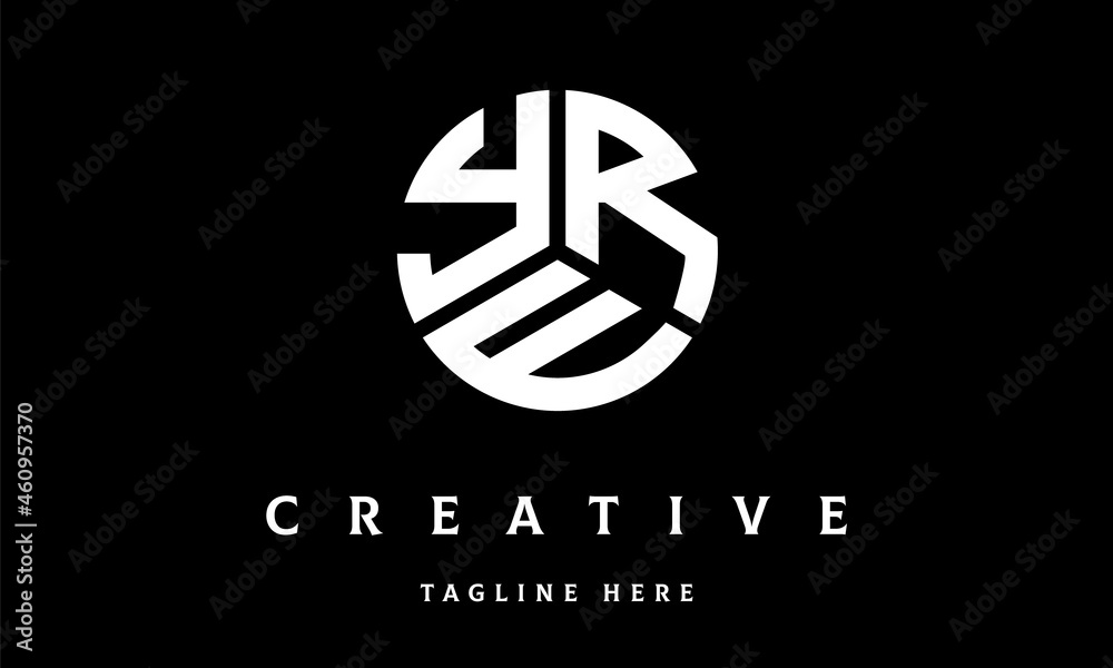 YRE circle three letter logo YRE circle three letter logo