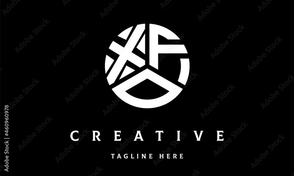 XFO circle three letter logo XFO circle three letter logo