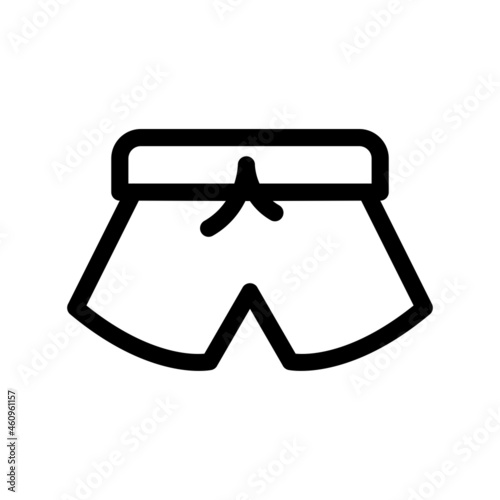 Trouser Outline Vector Icon Design