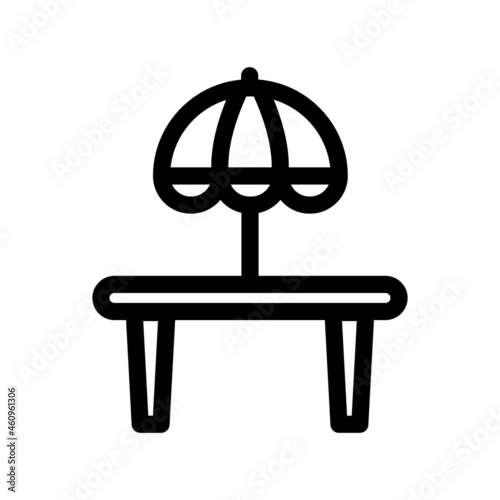 Table Outline Vector Icon Design