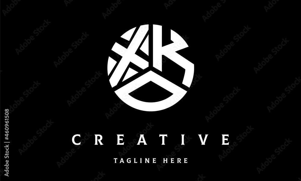 XKO circle three letter logo XKO circle three letter logo
