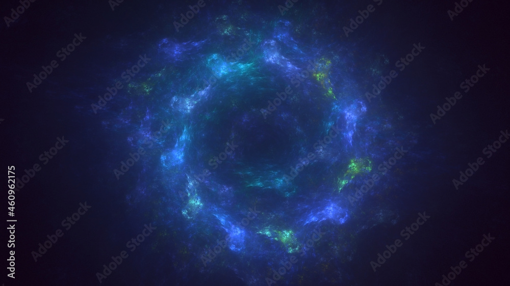 3D rendering abstract blue technology fractal background 3D rendering abstract blue technology fractal background