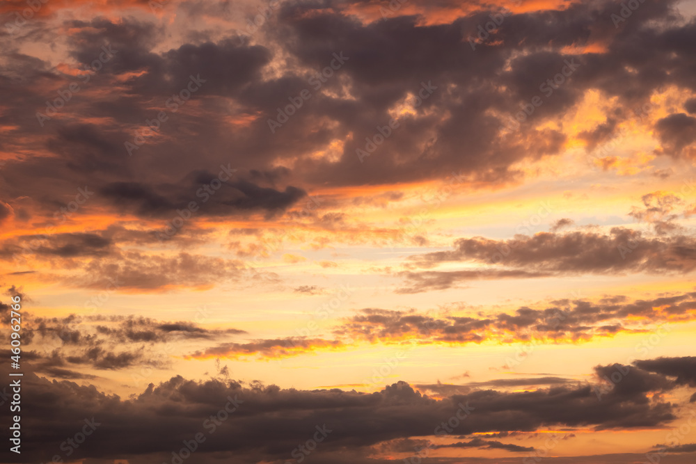 sunset beautiful sky at sunset bright orange sunset