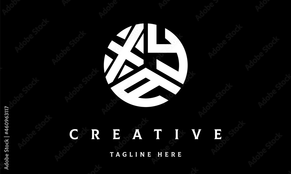 XYA circle three letter logo XYA circle three letter logo