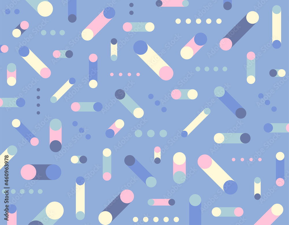 Circular pattern with lines on a light blue background. Simple pattern design template. Circular pattern with lines on a light blue background. Simple pattern design template.