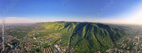 Lintong City and Lishan Mountain in Xi'an. photo