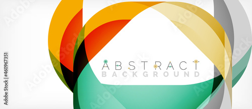 Abstract square shape with overlapping waves, minimal geometric background. Vector Illustration For Wallpaper, Banner, Background, Landing Page