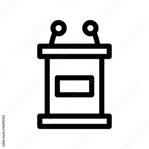 Lectern Outline Vector Icon Design