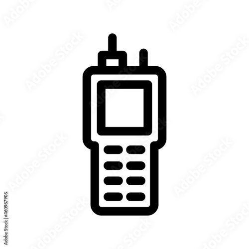Walkie talkie Outline Vector Icon Design