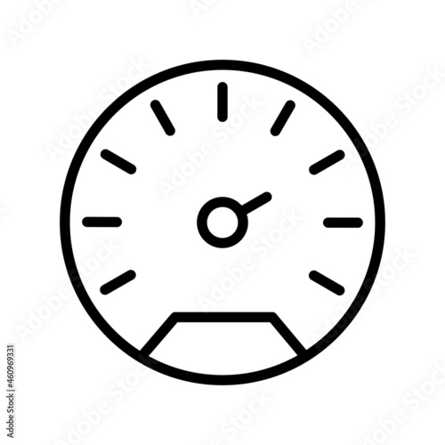  Speed Meter Outline Vector Icon Design