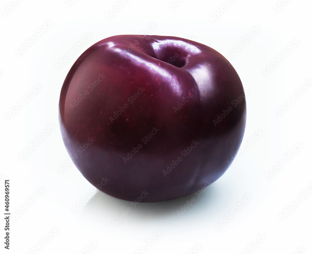 plum isolated on white