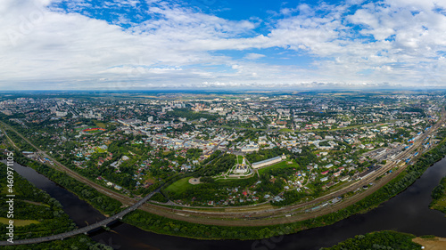 Russia, Vladimir. Panorama of the city. Aerial view photo