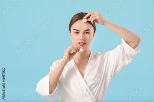 Beautiful young woman with ...