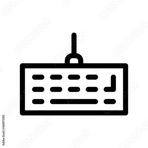 Keyboard Outline Vector Icon Design