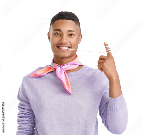 Happy African-American guy ...
