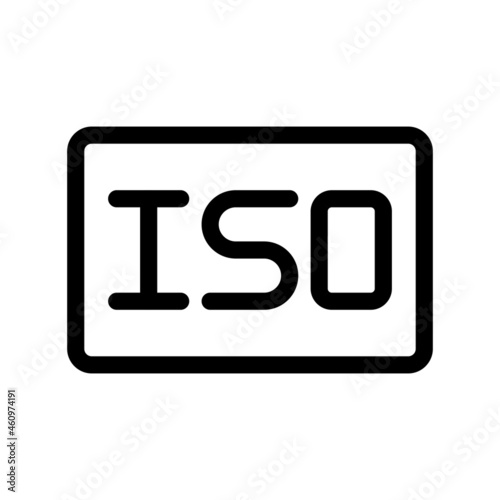 Iso Outline Vector Icon Design