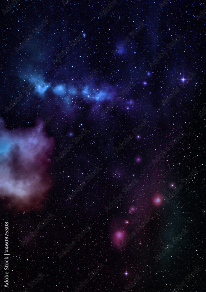 Naklejka premium Small part of an infinite star field