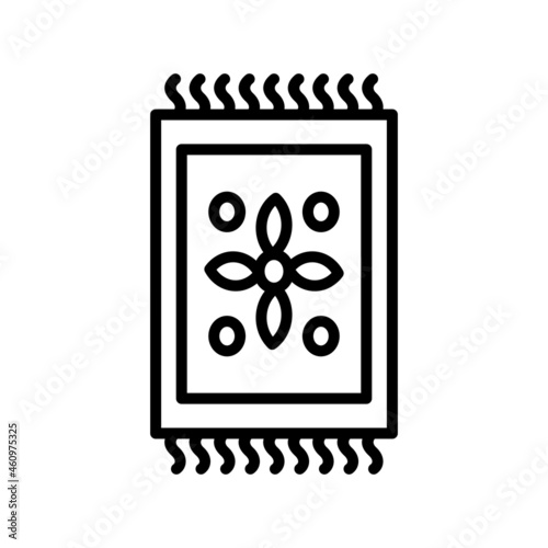 Carpet Outline Vector Icon Design