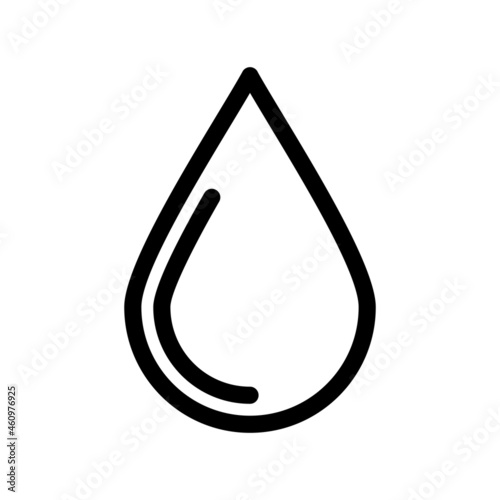  Drop Outline Vector Icon Design