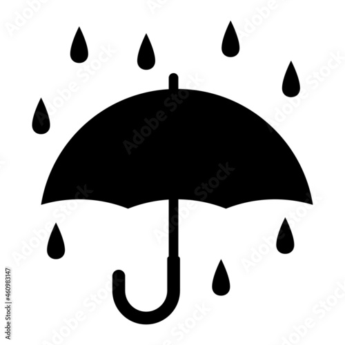 シンプルな傘のベクターイラスト