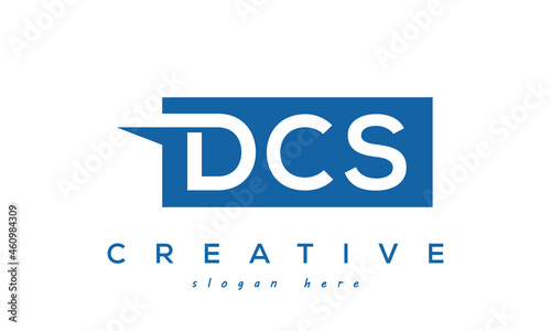 Creative Initial DCS Letter Logo Design Vector photo