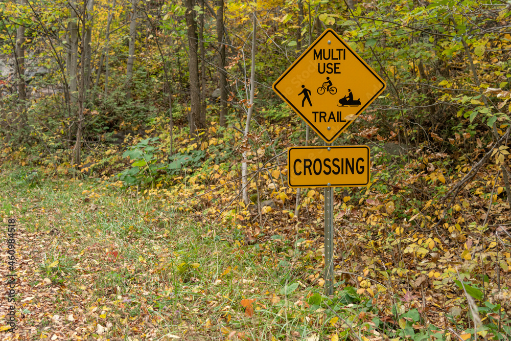 Multi Use Trail Crossing Sign