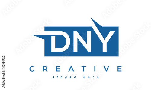 Creative Initial DNY Letter Logo Design Vector