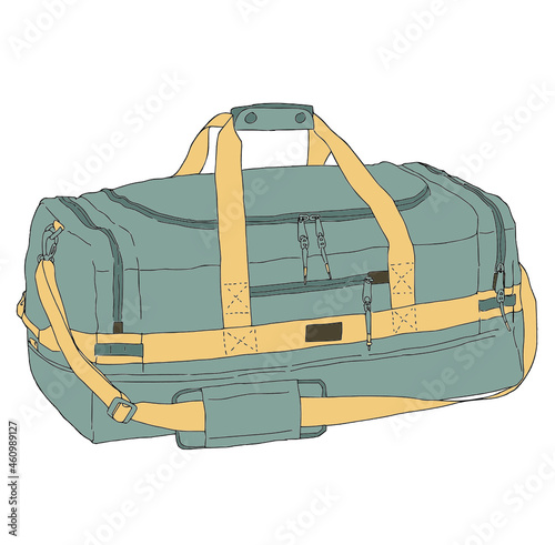 Duffle bag illustration