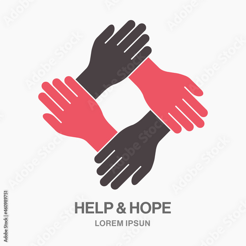 Team work icon on white background. Vector illustration.