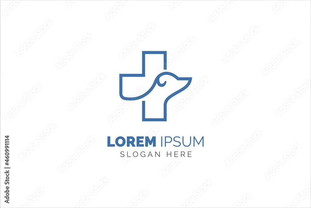 Pet clinic logo template design vector. Cross icon Pet clinic logo template design vector. Cross icon