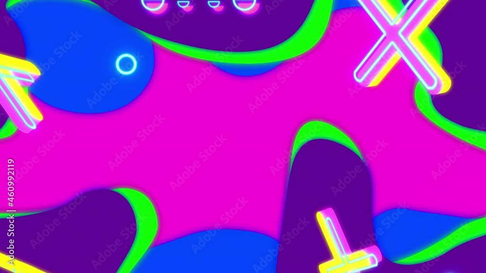 Abstract animated background with neon colors. Abstract animated background with neon colors.
