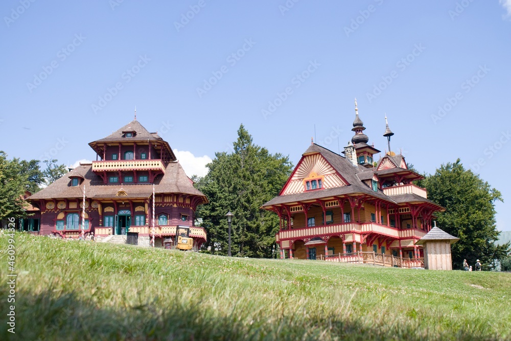 Pustevny, wooden buldings, Moravian, Czech Republic 3