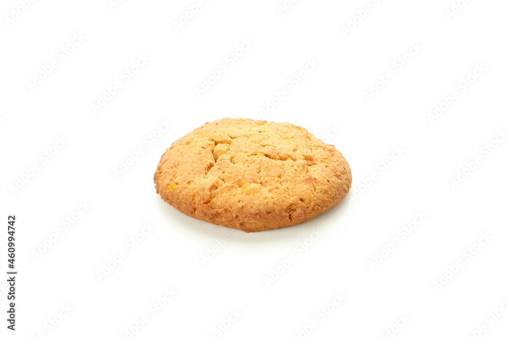 Tasty pumpkin cookie isolated on white background Tasty pumpkin cookie isolated on white background