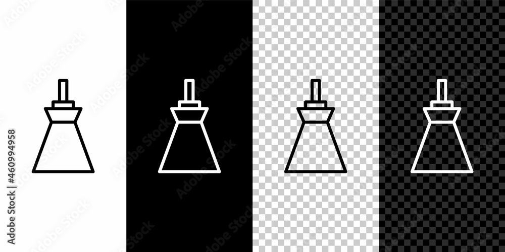 Set line Lamp hanging icon isolated on black and white,transparent background. Ceiling lamp light bulb. Vector Set line Lamp hanging icon isolated on black and white,transparent background. Ceiling lamp light bulb. Vector
