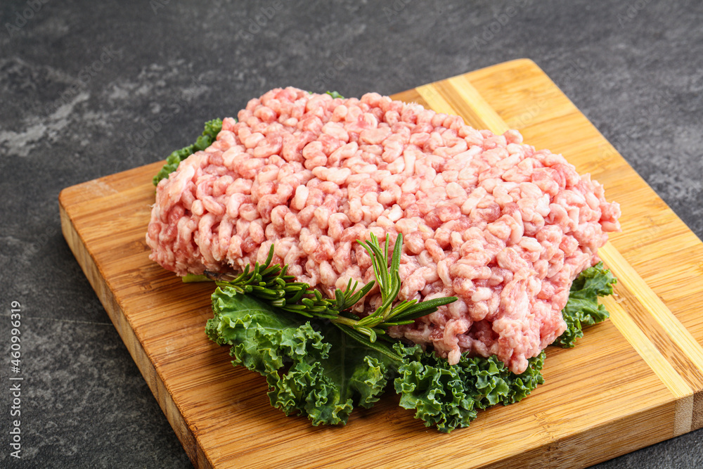Raw pork minced meat for cooking Raw pork minced meat for cooking