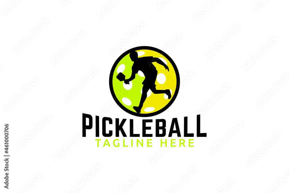 pickleball logo vector graphic for any business especially for sport team, club, community, training, etc. pickleball logo vector graphic for any business especially for sport team, club, community, training, etc.