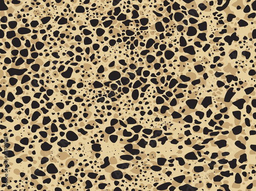 Cheetah spots pattern design. Vector illustration background. Wildlife fur skin design illustration