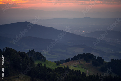 Fototapeta Naklejka Na Ścianę i Meble -  Great view from top of Hinterwaldkopf