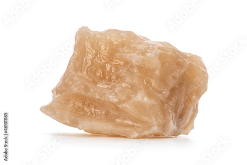 Orange marble isolated on white background with clipping path.