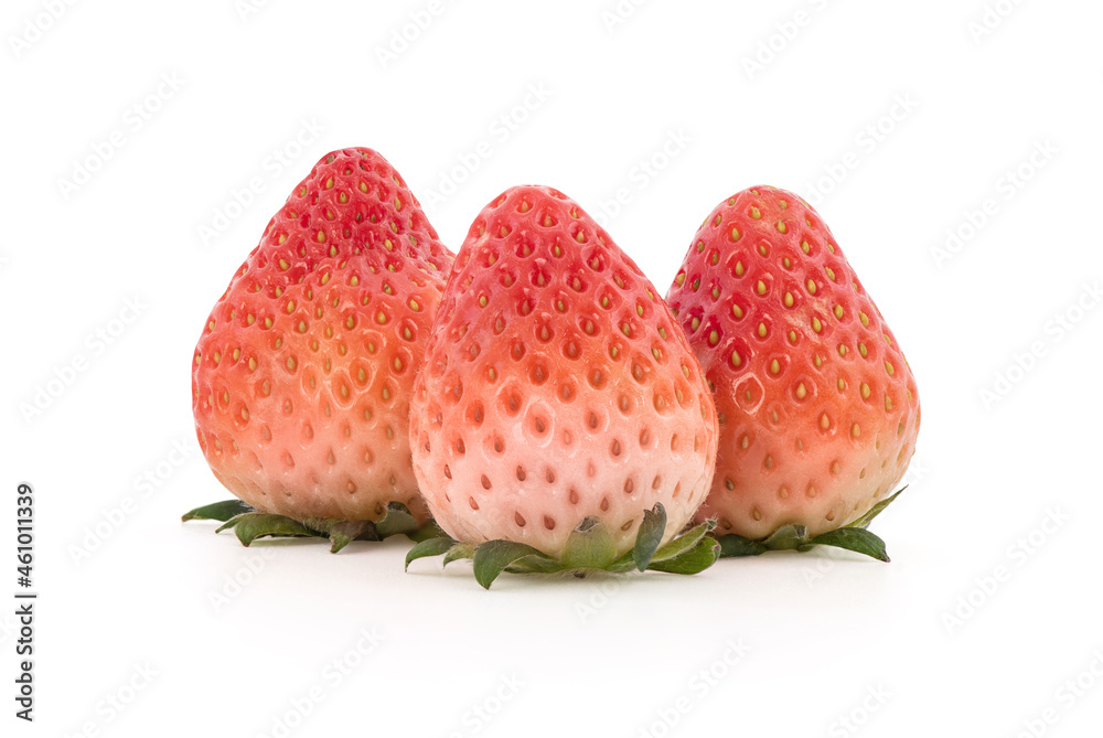 Strawberry fruits isolated on white background. Strawberry fruits isolated on white background.