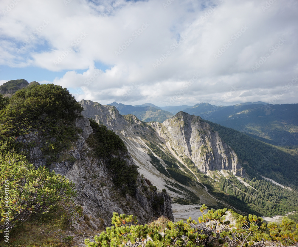 Fototapeta premium Wanderung auf den Schinder