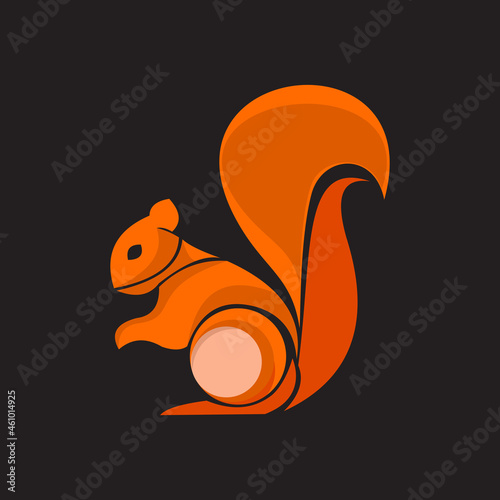 squirel logo mascot template
