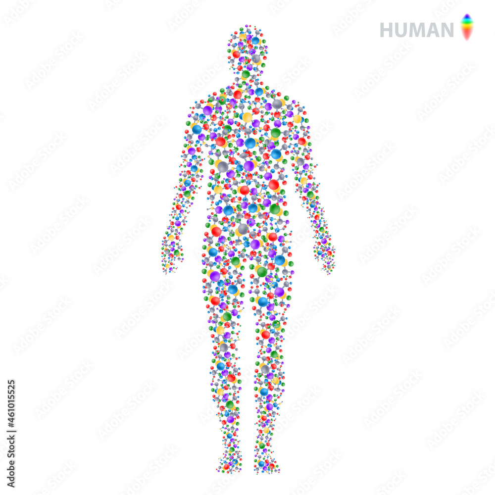 Human connections, cosmetology petids, genetics vector illustration Human connections, cosmetology petids, genetics vector illustration